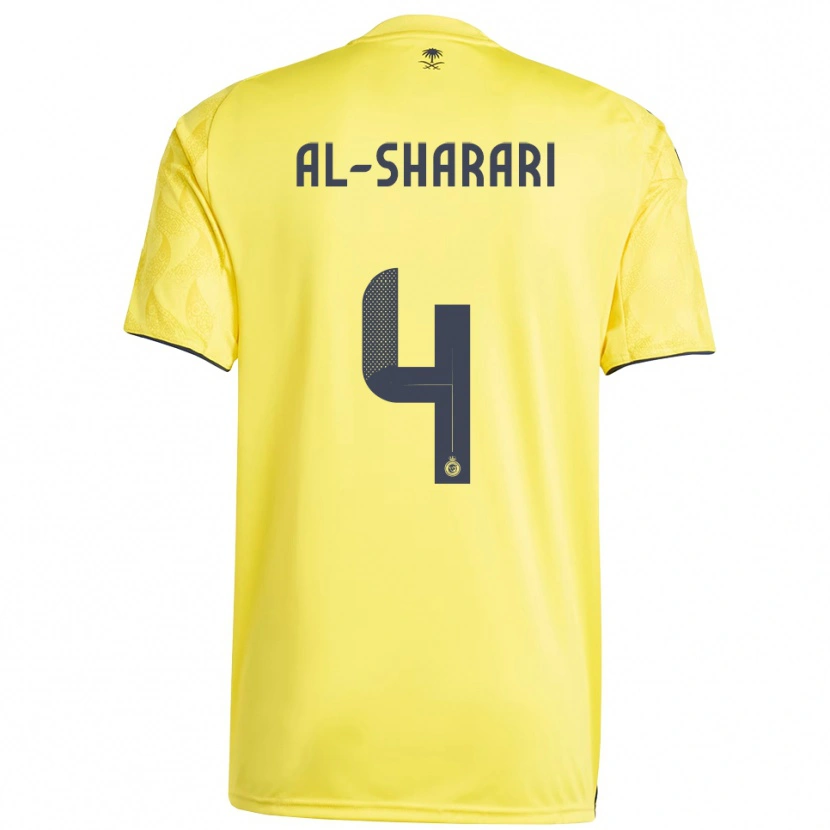 Danxen Dames Nader Al-Sharari #4 Geel Zwart Thuisshirt Thuistenue 2025/26 T-Shirt België