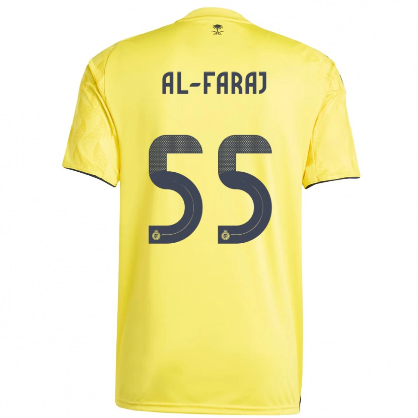 Danxen Dames Abdulaziz Al-Faraj #55 Geel Zwart Thuisshirt Thuistenue 2025/26 T-Shirt België