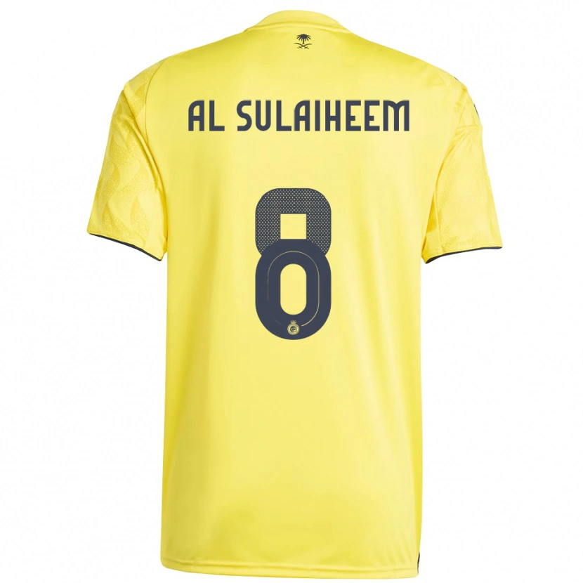 Danxen Dames Abdulmajeed Al-Sulayhim #8 Geel Zwart Thuisshirt Thuistenue 2025/26 T-Shirt België