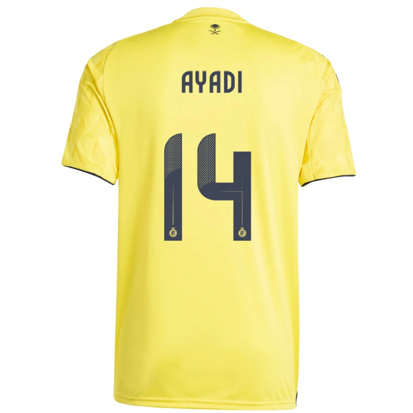 Danxen Dames Ghada Ayadi #14 Geel Zwart Thuisshirt Thuistenue 2025/26 T-Shirt België