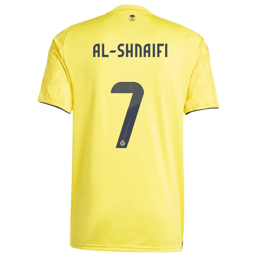Danxen Dames Basmah Al-Shnaifi #7 Geel Zwart Thuisshirt Thuistenue 2025/26 T-Shirt België