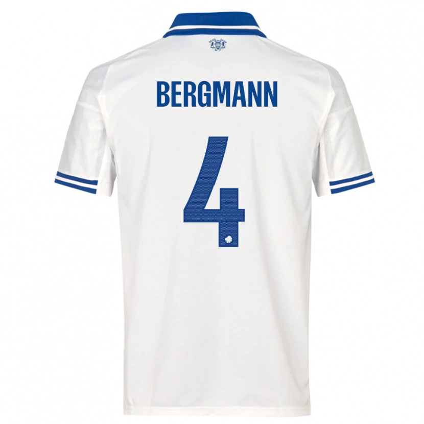 Danxen Dames Olivia Bergmann #4 Wit Blauw Thuisshirt Thuistenue 2025/26 T-Shirt België