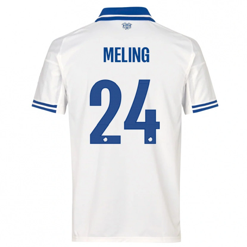 Danxen Dames Birger Meling #24 Wit Blauw Thuisshirt Thuistenue 2025/26 T-Shirt België