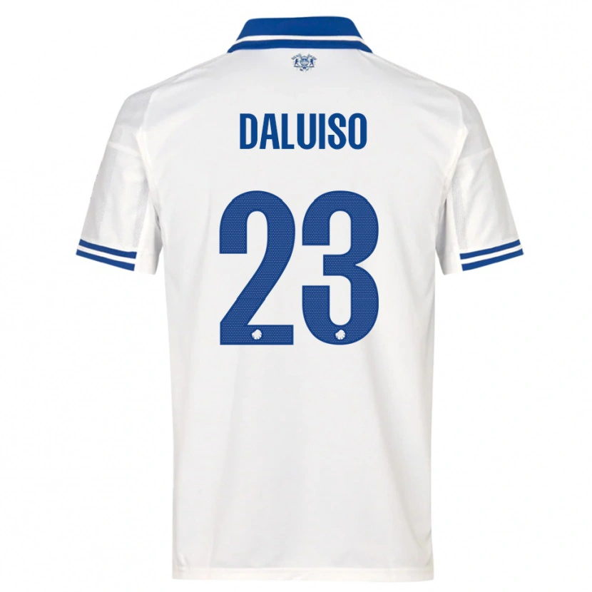 Danxen Dames Christoffer Daluiso #23 Wit Blauw Thuisshirt Thuistenue 2025/26 T-Shirt België