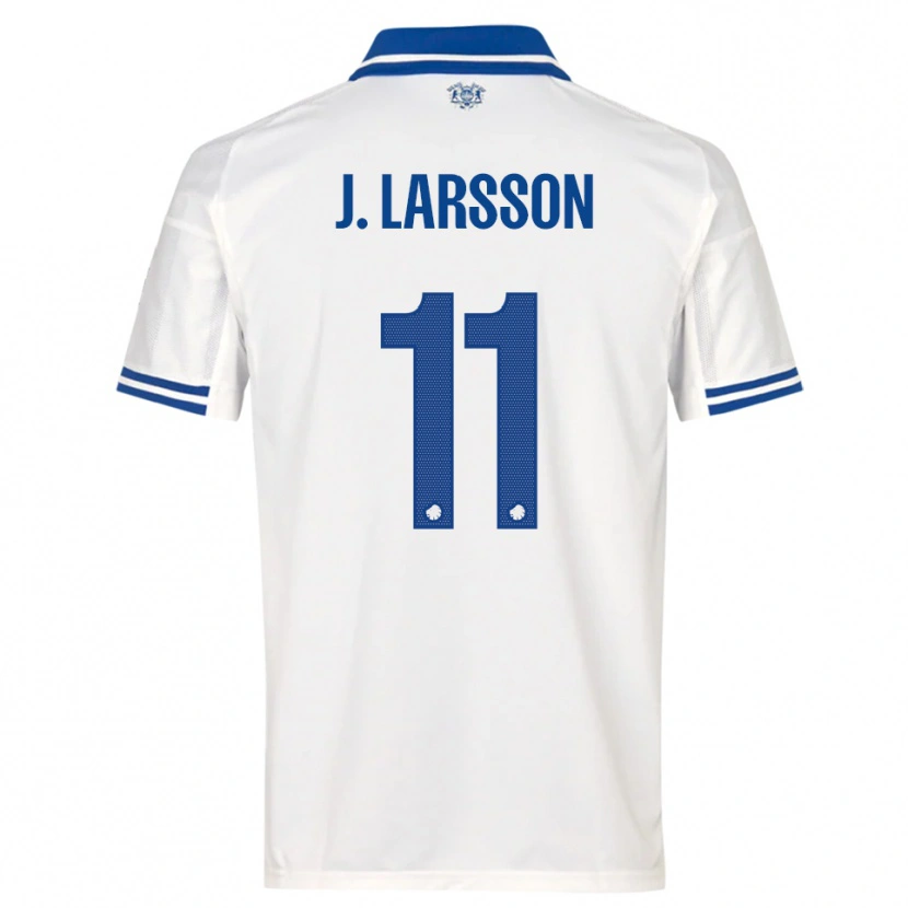 Danxen Dames Jordan Larsson #11 Wit Blauw Thuisshirt Thuistenue 2025/26 T-Shirt België