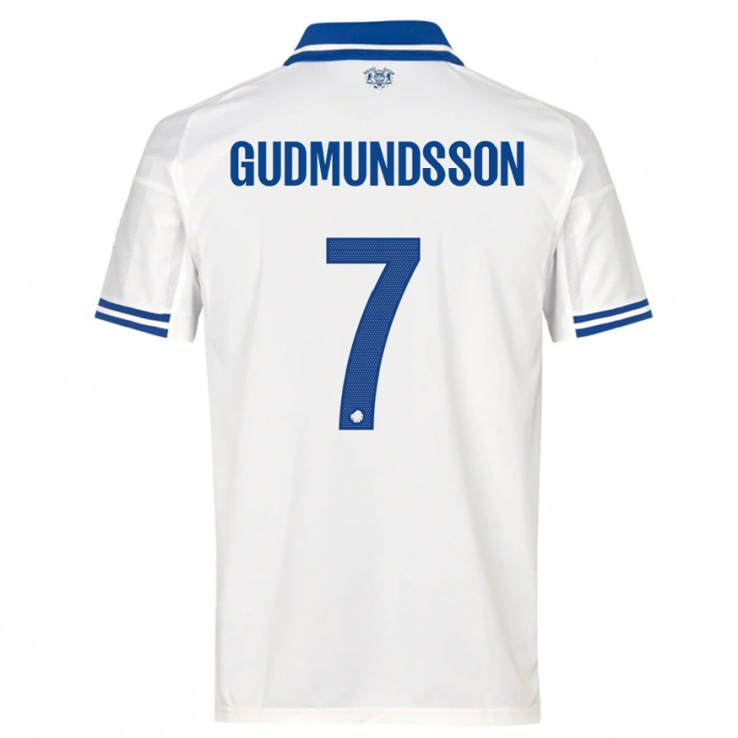 Danxen Dames Galdur Gudmundsson #7 Wit Blauw Thuisshirt Thuistenue 2025/26 T-Shirt België