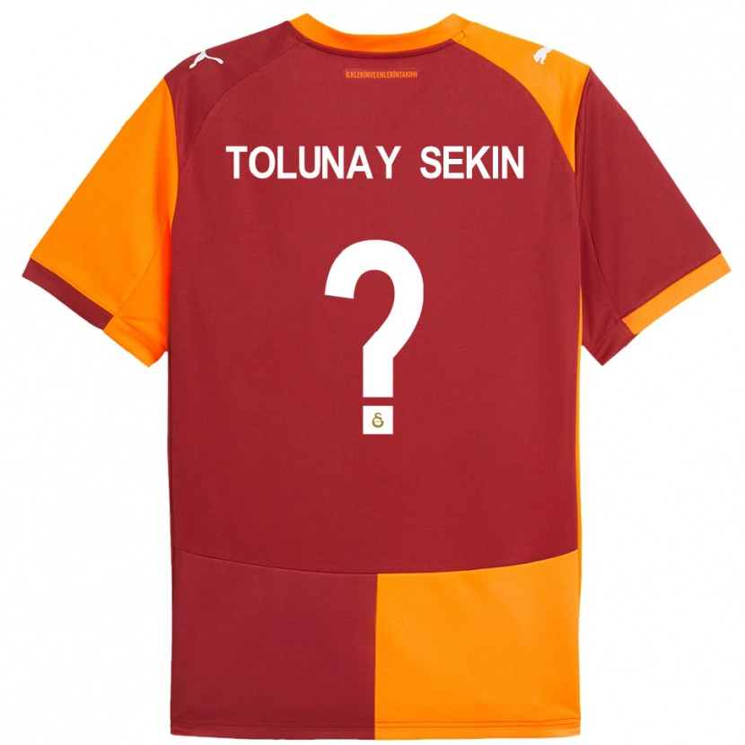 Danxen Dames Burak Tolunay Sekin #0 Rood Oranje Thuisshirt Thuistenue 2025/26 T-Shirt België