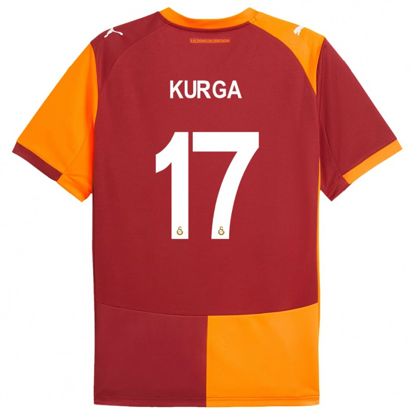 Danxen Dames Handan Kurğa #17 Rood Oranje Thuisshirt Thuistenue 2025/26 T-Shirt België