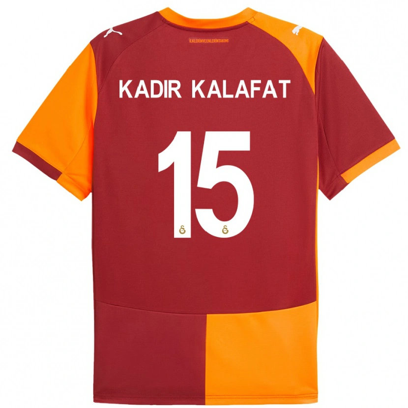 Danxen Dames İsmail Kadir Kalafat #15 Rood Oranje Thuisshirt Thuistenue 2025/26 T-Shirt België