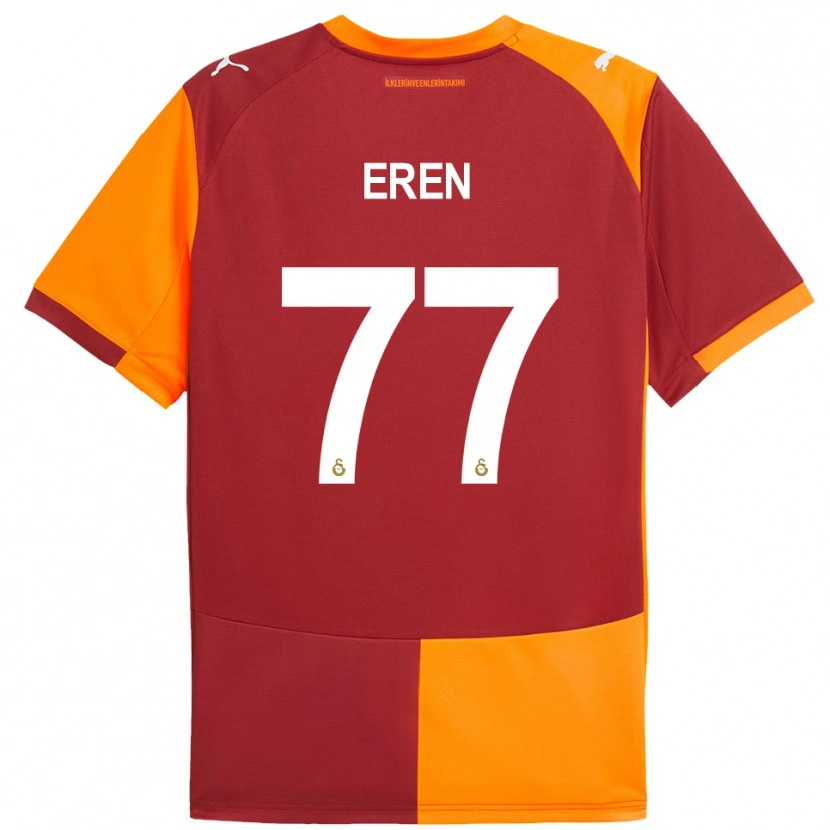 Danxen Dames İrem Eren #77 Rood Oranje Thuisshirt Thuistenue 2025/26 T-Shirt België