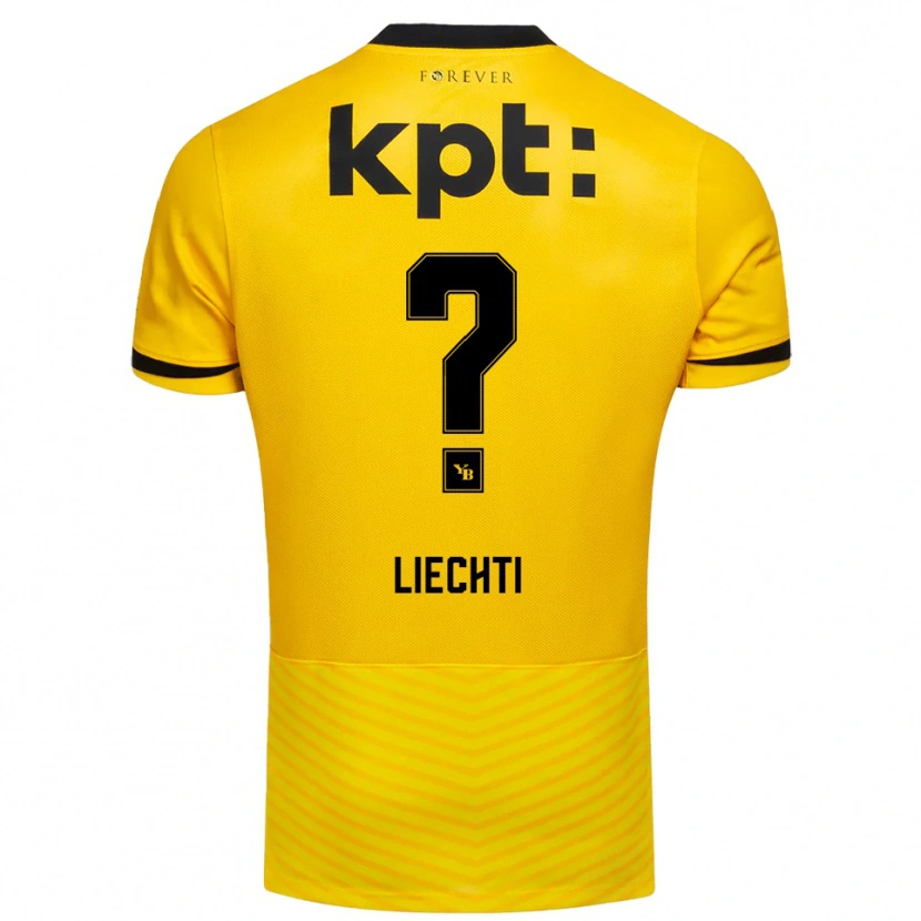 Danxen Dames Robin Liechti #0 Geel Zwart Thuisshirt Thuistenue 2025/26 T-Shirt België