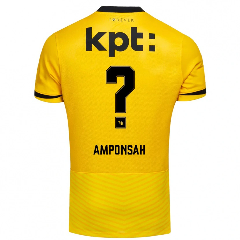 Danxen Dames Bright Amponsah #0 Geel Zwart Thuisshirt Thuistenue 2025/26 T-Shirt België