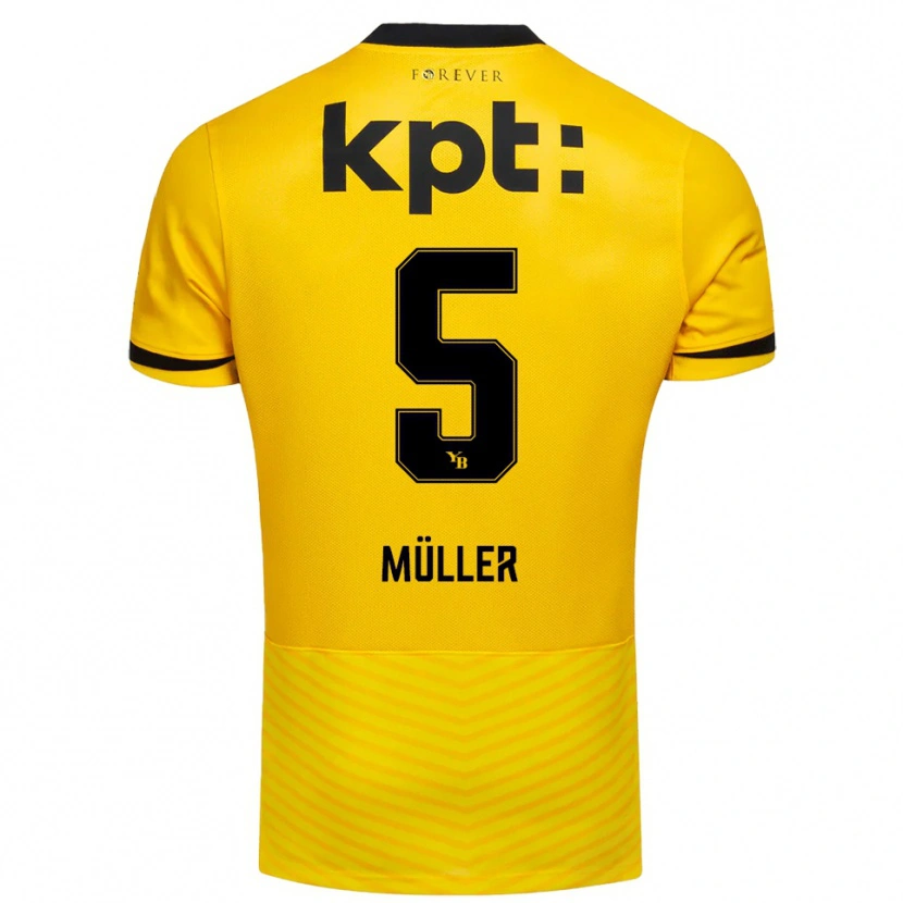 Danxen Dames Loy Müller #5 Geel Zwart Thuisshirt Thuistenue 2025/26 T-Shirt België