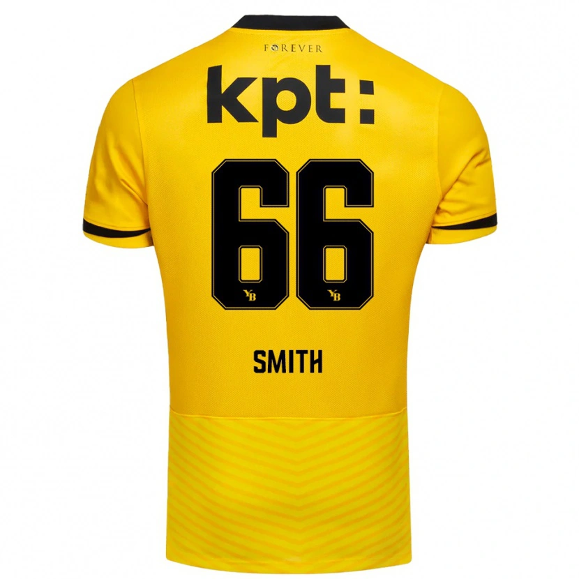 Danxen Dames Rhodri Smith #66 Geel Zwart Thuisshirt Thuistenue 2025/26 T-Shirt België
