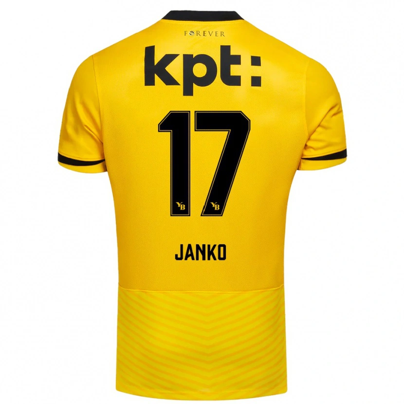 Danxen Dames Saidy Janko #17 Geel Zwart Thuisshirt Thuistenue 2025/26 T-Shirt België