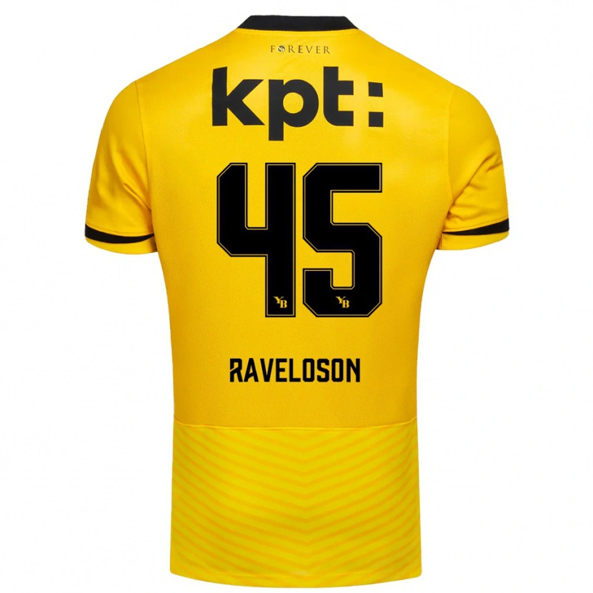 Danxen Dames Rayan Raveloson #45 Geel Zwart Thuisshirt Thuistenue 2025/26 T-Shirt België