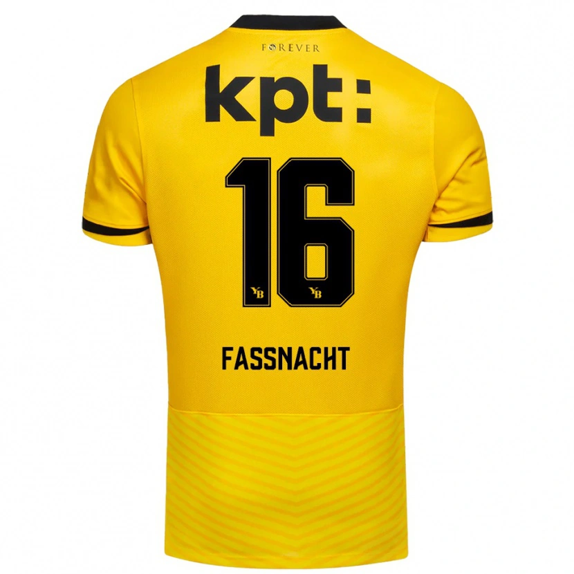 Danxen Dames Christian Fassnacht #16 Geel Zwart Thuisshirt Thuistenue 2025/26 T-Shirt België