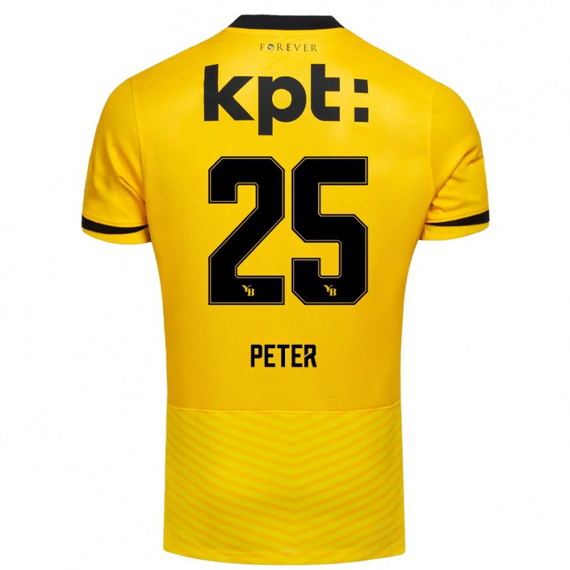 Danxen Dames Luc Peter #25 Geel Zwart Thuisshirt Thuistenue 2025/26 T-Shirt België
