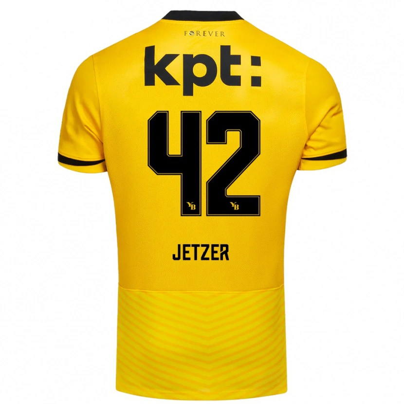Danxen Dames Lorin Jetzer #42 Geel Zwart Thuisshirt Thuistenue 2025/26 T-Shirt België