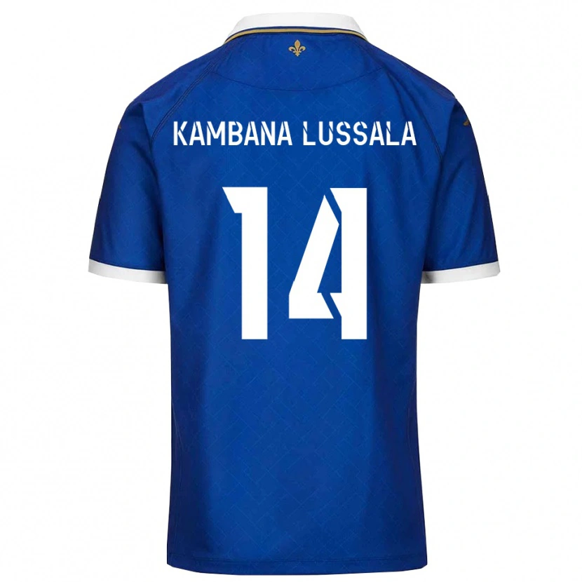 Danxen Dames Francisco Kambana Lussala #14 Blauw Goud Thuisshirt Thuistenue 2025/26 T-Shirt België
