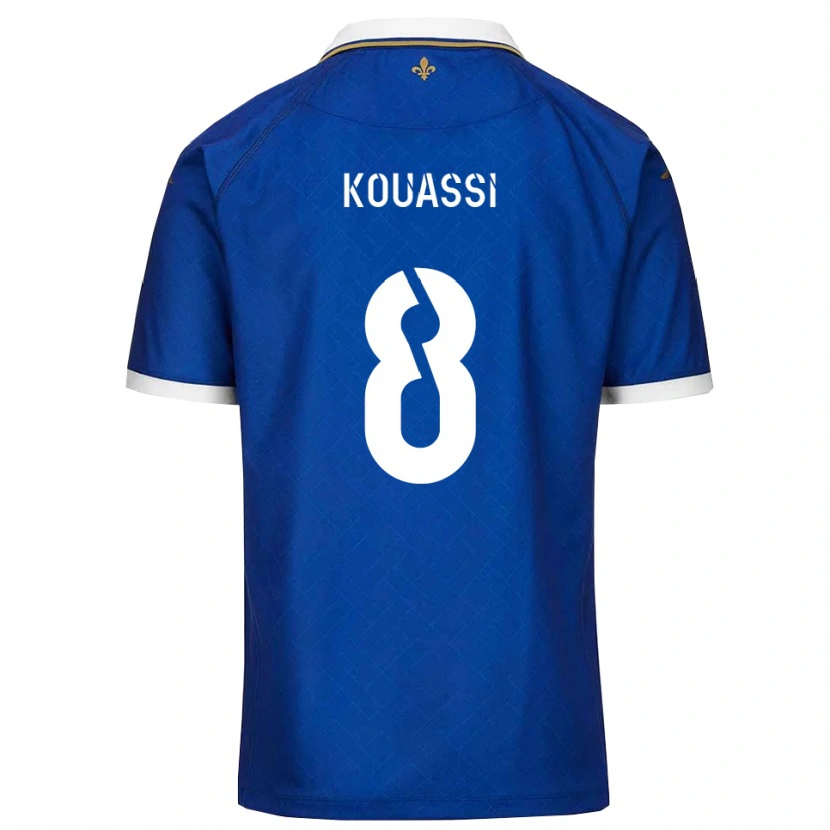 Danxen Dames Odilon Kouassi #8 Blauw Goud Thuisshirt Thuistenue 2025/26 T-Shirt België