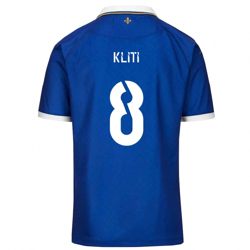 Danxen Dames Ayoub Kliti #8 Blauw Goud Thuisshirt Thuistenue 2025/26 T-Shirt België