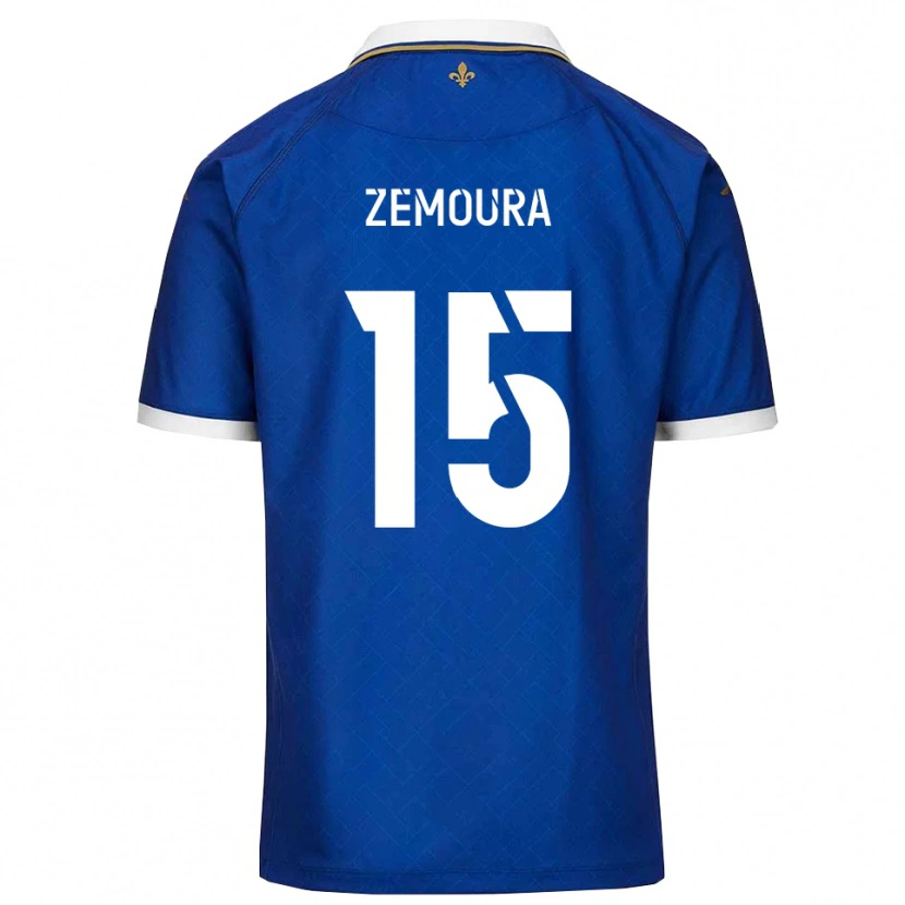 Danxen Dames Yohan Zemoura #15 Blauw Goud Thuisshirt Thuistenue 2025/26 T-Shirt België