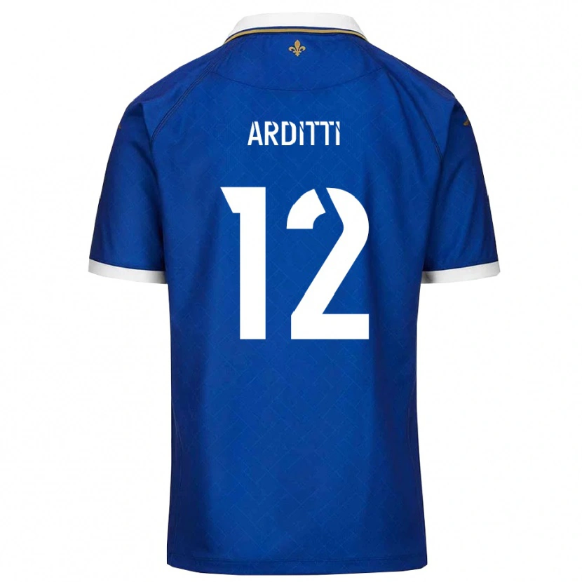Danxen Dames Nathan Arditti #12 Blauw Goud Thuisshirt Thuistenue 2025/26 T-Shirt België