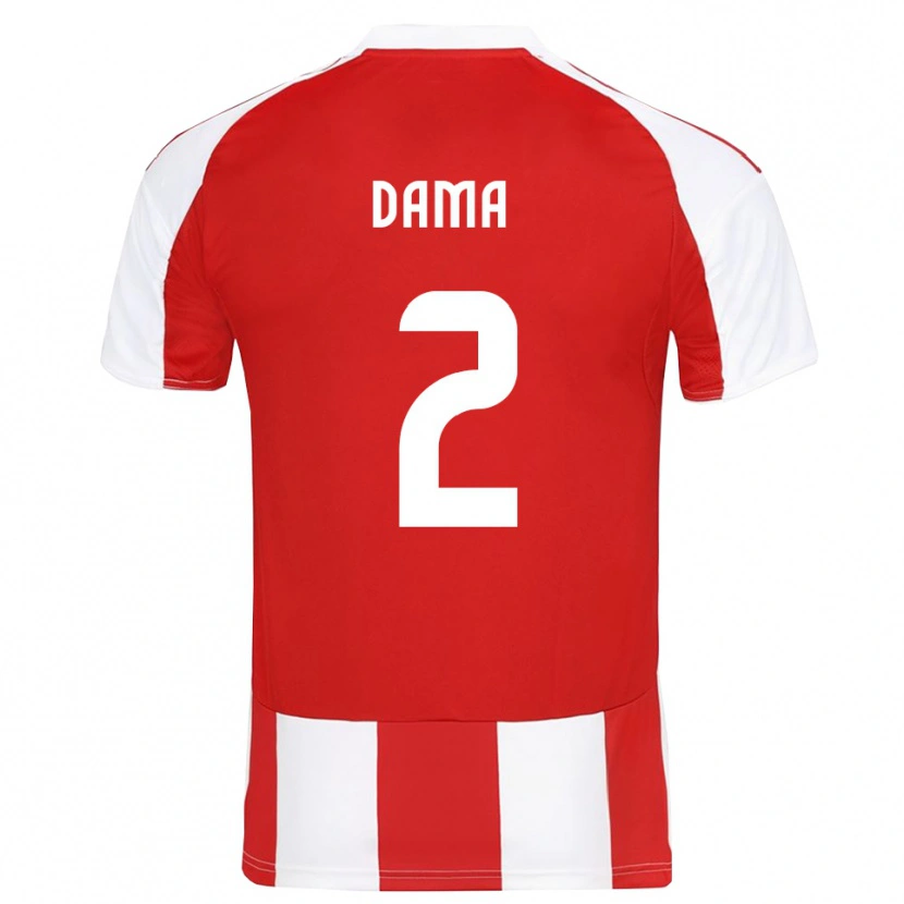 Danxen Dames Antonis Dama #2 Rood Wit Thuisshirt Thuistenue 2025/26 T-Shirt België