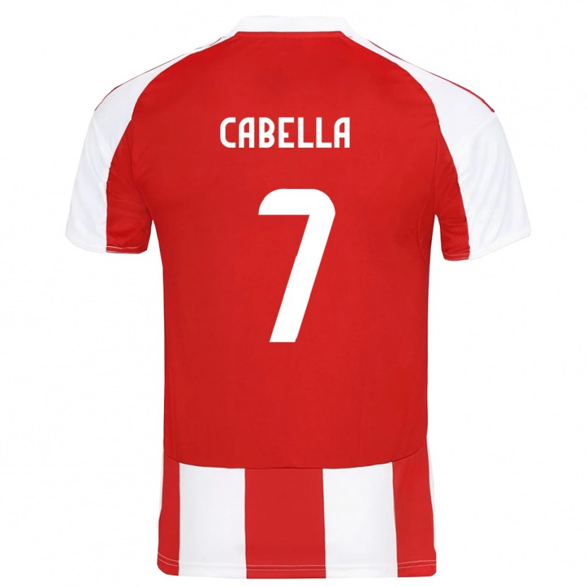 Danxen Dames Rémy Cabella #7 Rood Wit Thuisshirt Thuistenue 2025/26 T-Shirt België