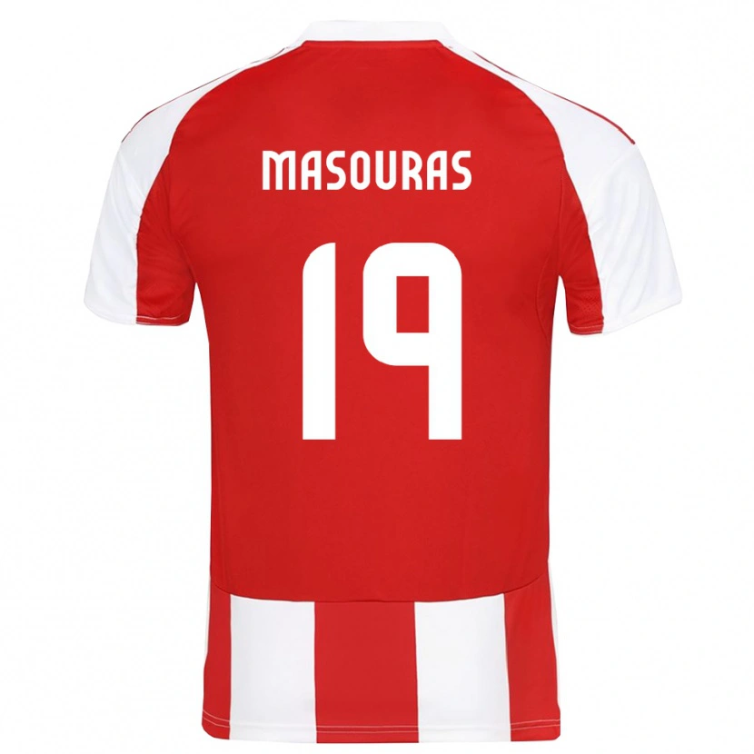 Danxen Dames Georgios Masouras #19 Rood Wit Thuisshirt Thuistenue 2025/26 T-Shirt België