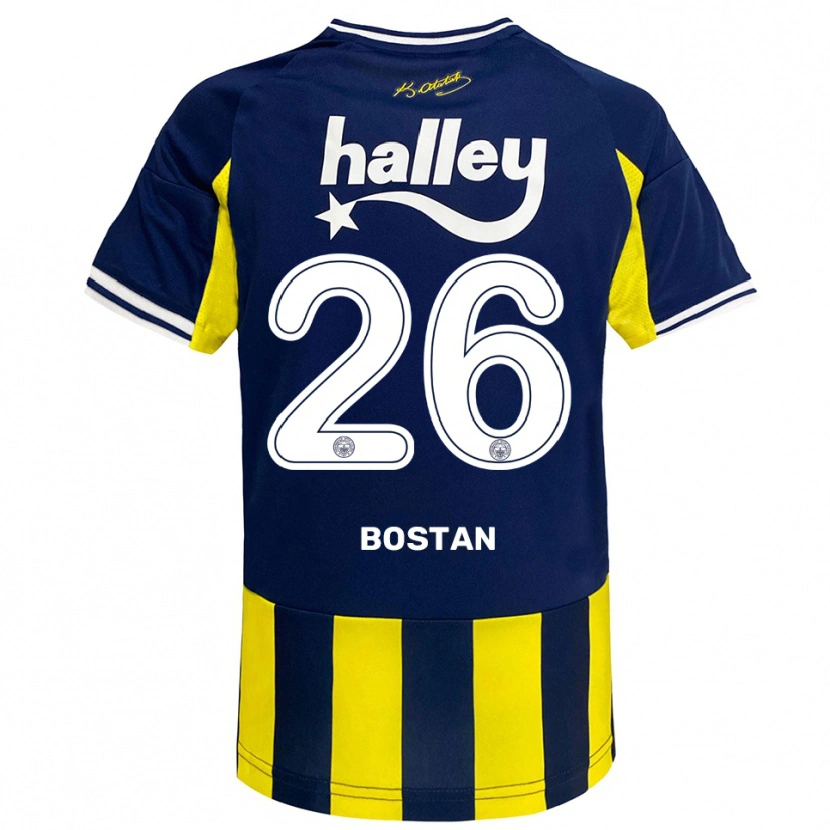 Danxen Dames Anil Bostan #26 Geel Donkerblauw Wit Thuisshirt Thuistenue 2025/26 T-Shirt België