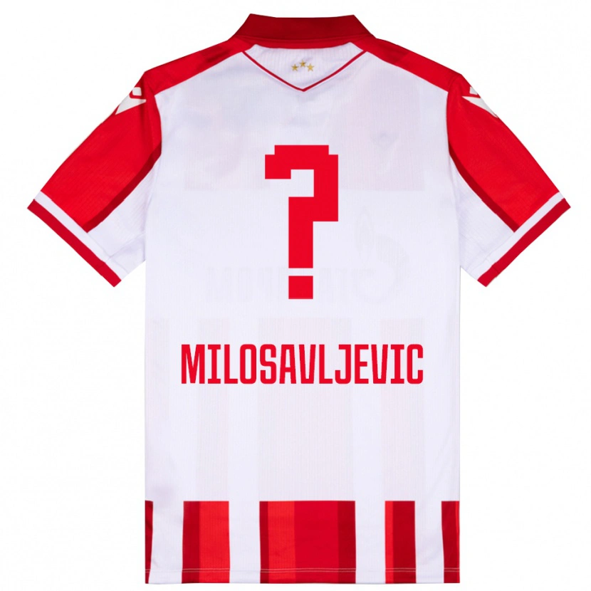 Danxen Dames Mihajlo Milosavljevic #0 Rood Wit Thuisshirt Thuistenue 2025/26 T-Shirt België