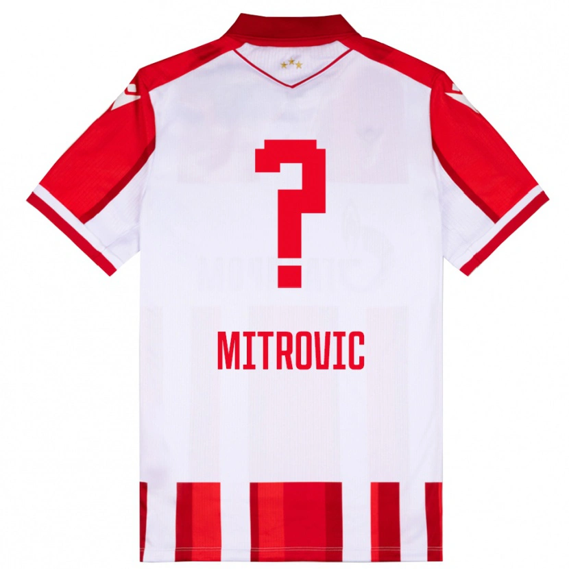 Danxen Dames Dimitrije Mitrovic #0 Rood Wit Thuisshirt Thuistenue 2025/26 T-Shirt België