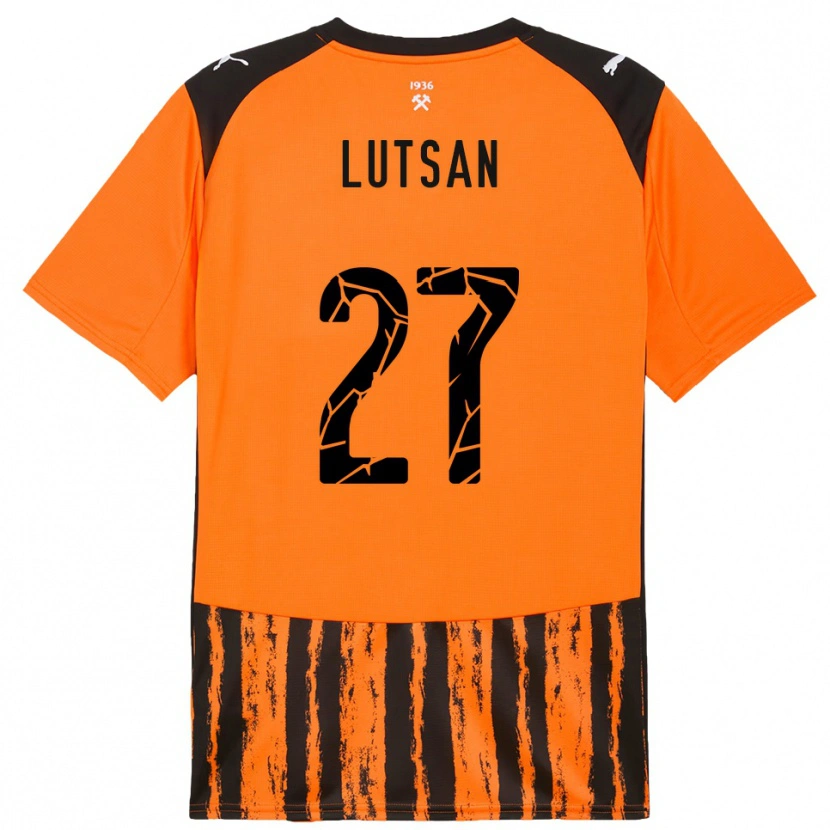 Danxen Dames Sofiia Lutsan #27 Oranje Zwart Thuisshirt Thuistenue 2025/26 T-Shirt België