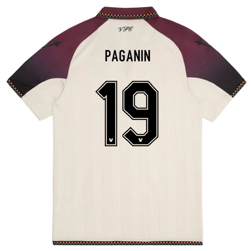 Danxen Dames Eros Paganin #19 Crème Bourgondië Uitshirt Uittenue 2025/26 T-Shirt België