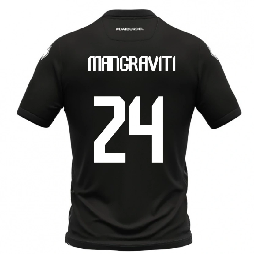 Danxen Dames Massimiliano Mangraviti #24 Zwart Wit Uitshirt Uittenue 2025/26 T-Shirt België
