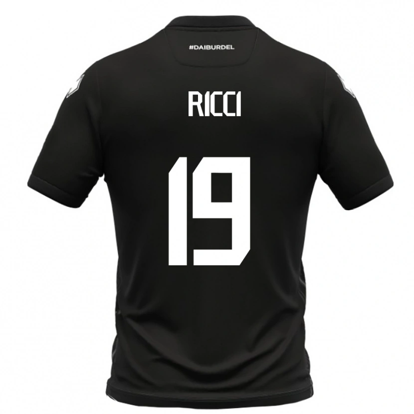 Danxen Dames Gabriele Ricci #19 Zwart Wit Uitshirt Uittenue 2025/26 T-Shirt België