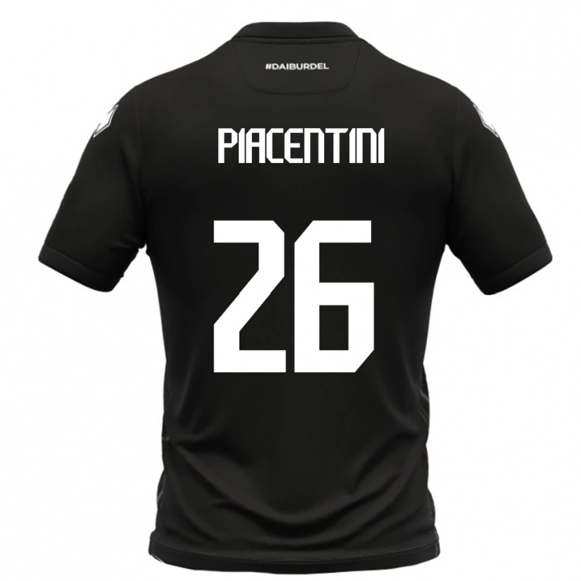 Danxen Dames Matteo Piacentini #26 Zwart Wit Uitshirt Uittenue 2025/26 T-Shirt België