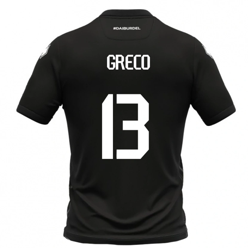 Danxen Dames Nicolò Greco #13 Zwart Wit Uitshirt Uittenue 2025/26 T-Shirt België