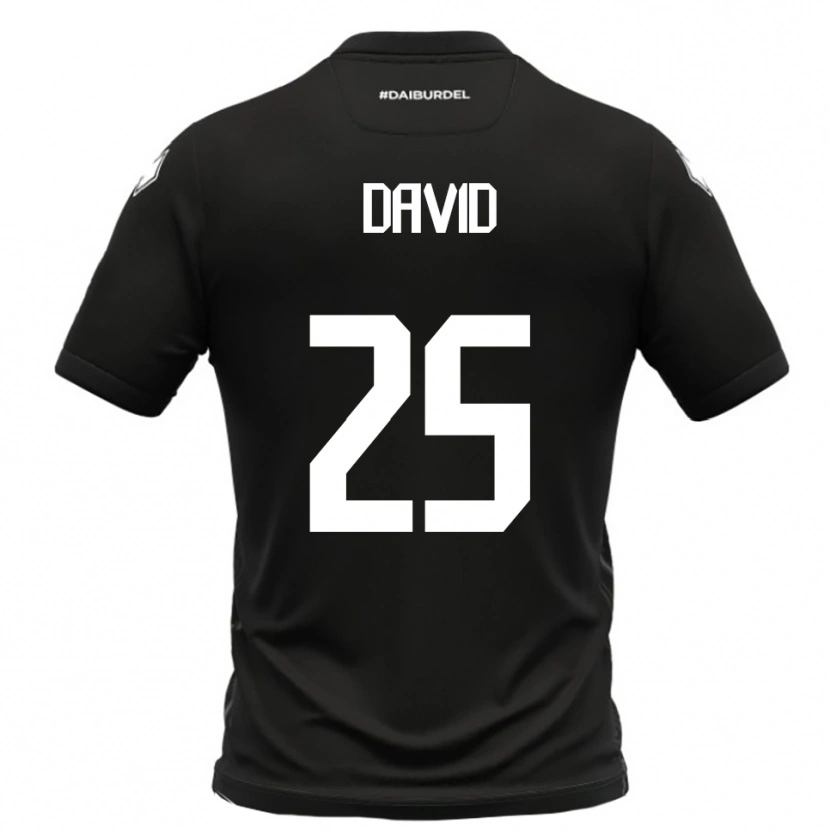 Danxen Dames Antonio David #25 Zwart Wit Uitshirt Uittenue 2025/26 T-Shirt België