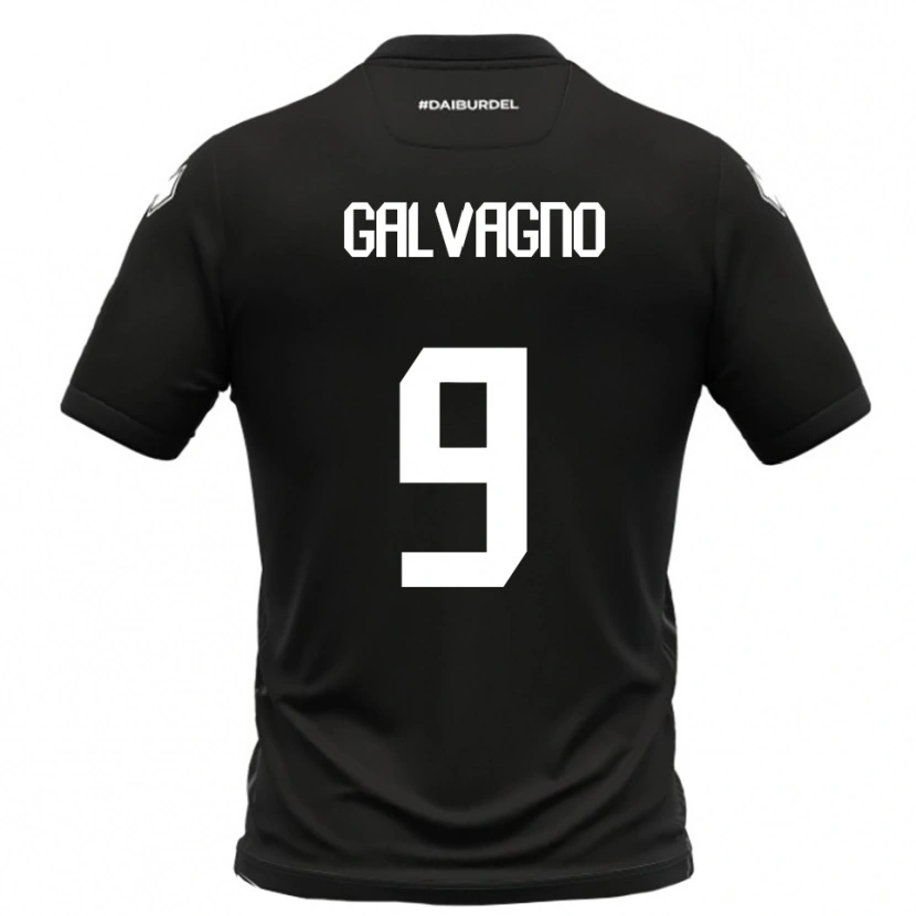 Danxen Dames Filippo Galvagno #9 Zwart Wit Uitshirt Uittenue 2025/26 T-Shirt België