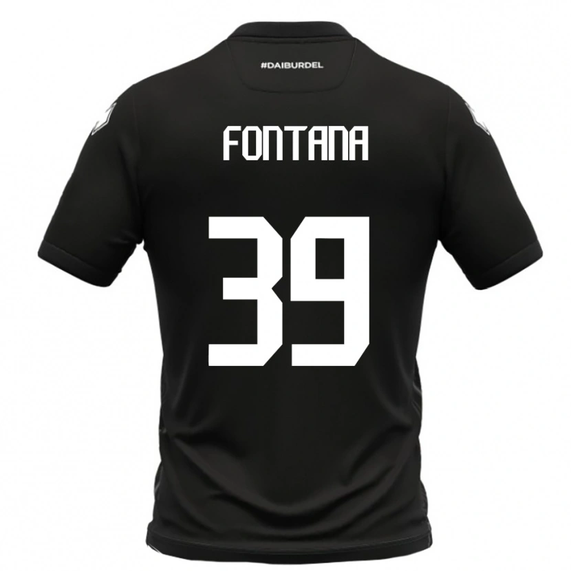 Danxen Dames Niccolò Fontana #39 Zwart Wit Uitshirt Uittenue 2025/26 T-Shirt België