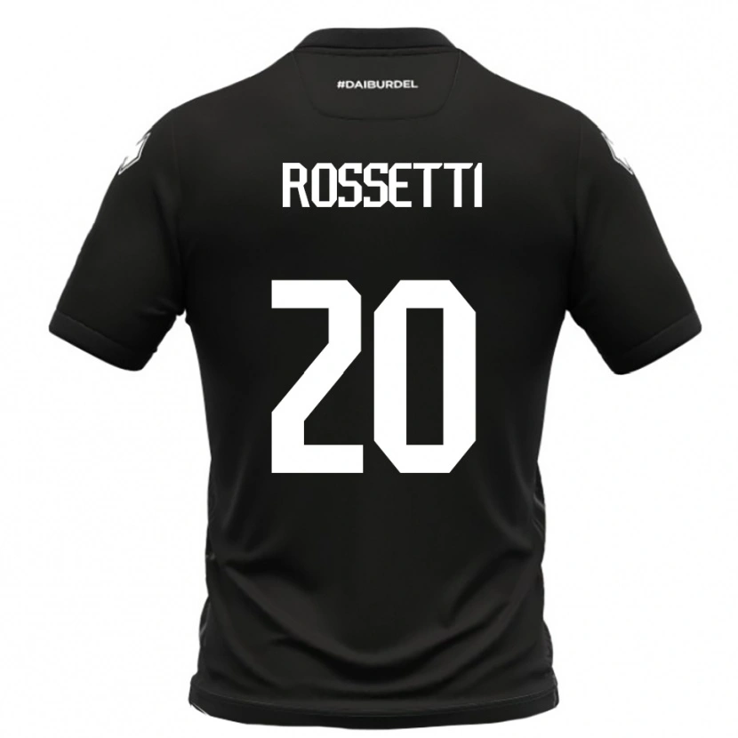 Danxen Dames Maurizio Rossetti #20 Zwart Wit Uitshirt Uittenue 2025/26 T-Shirt België