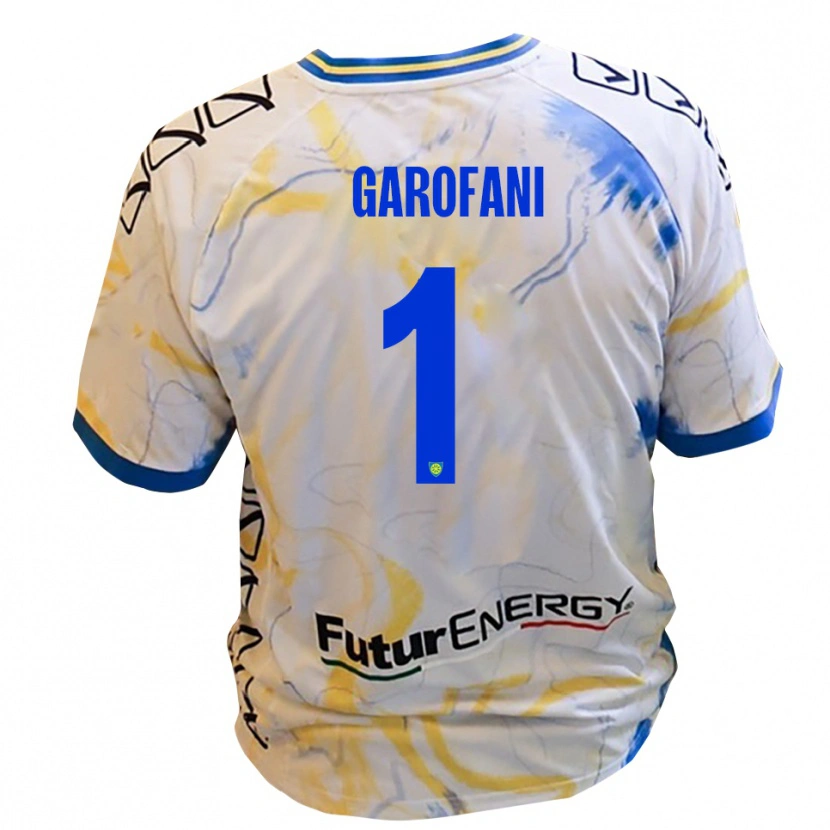 Danxen Dames Giovanni Garofani #1 Wit Geel Blauw Uitshirt Uittenue 2025/26 T-Shirt België