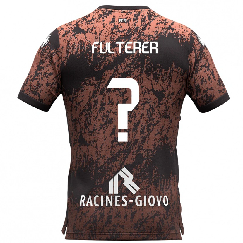 Danxen Dames Samuel Fulterer #0 Bruin Zwart Uitshirt Uittenue 2025/26 T-Shirt België