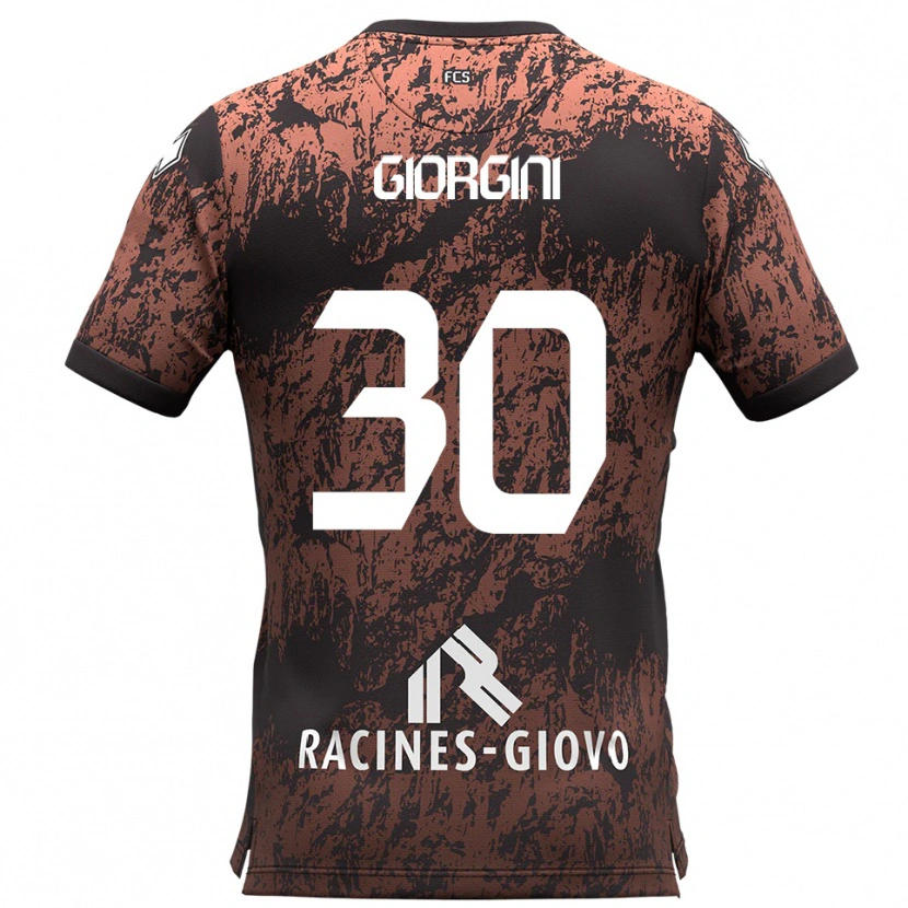 Danxen Dames Andrea Giorgini #30 Bruin Zwart Uitshirt Uittenue 2025/26 T-Shirt België