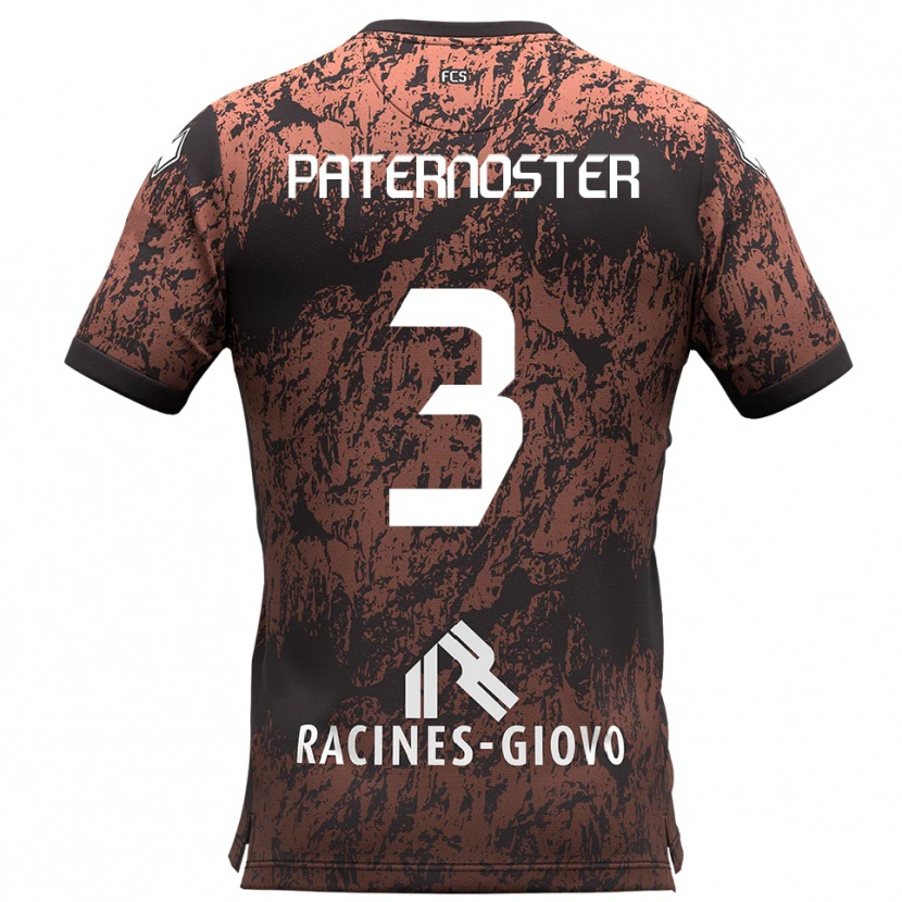 Danxen Dames Ivan Paternoster #3 Bruin Zwart Uitshirt Uittenue 2025/26 T-Shirt België