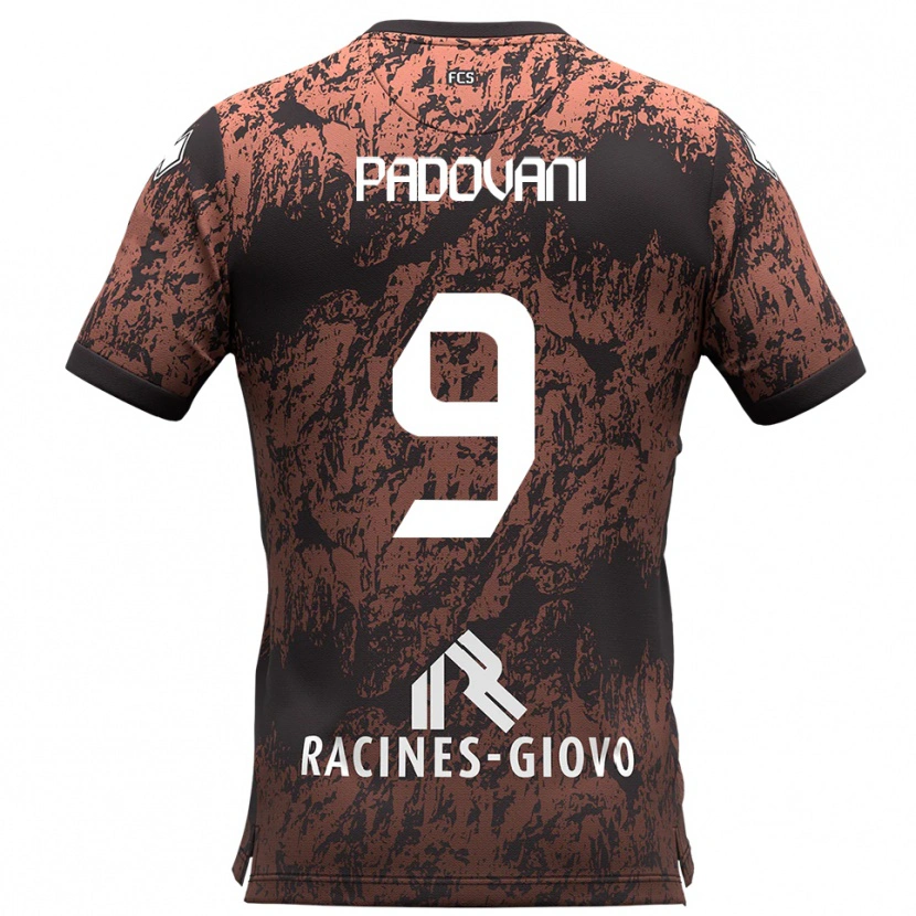 Danxen Dames Simone Padovani #9 Bruin Zwart Uitshirt Uittenue 2025/26 T-Shirt België