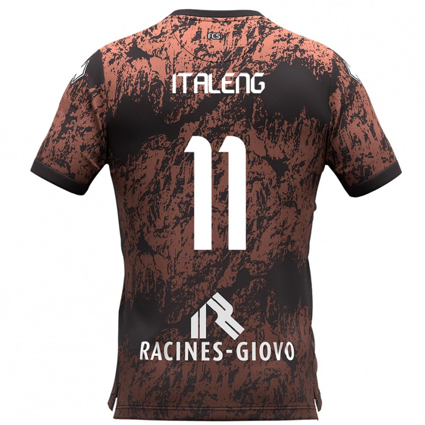 Danxen Dames Jonathan Italeng #11 Bruin Zwart Uitshirt Uittenue 2025/26 T-Shirt België